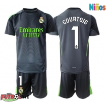 Camiseta Real Madrid Thibaut Courtois #1 Portero Tercera Equipación para niños 2025-26 manga corta (+ pantalones cortos)